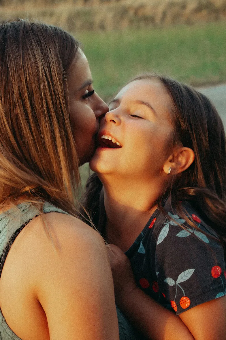 Parent and child sharing a moment