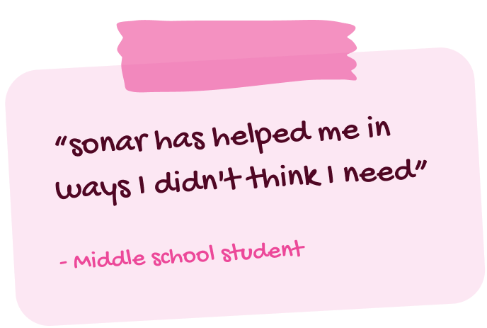 sonar has helped me in ways I didnt think I need